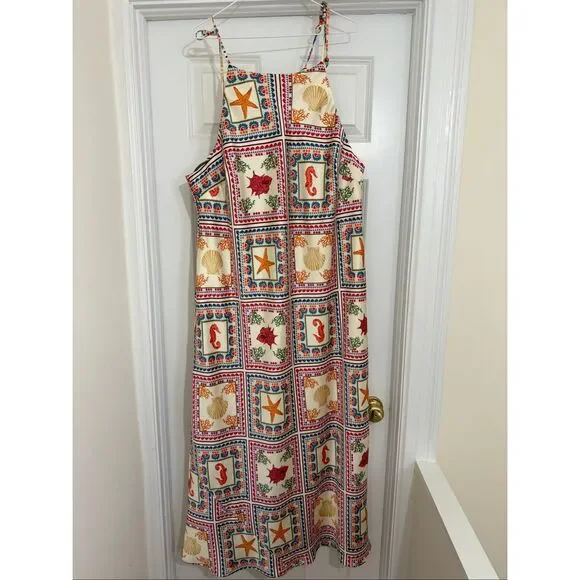 Anthropologie tie neck column midi dress - Picture 3 of 9